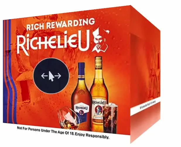 Richelieu carousel creative showing an interactive rich-media format
